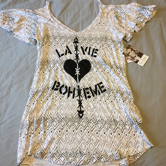 2/$40 Jessica Simpson Active Cold Shoulder Top NWT - Picture 1 of 3